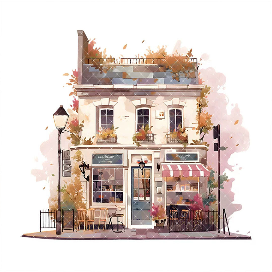 Corner coffee shop PET tape (V521)