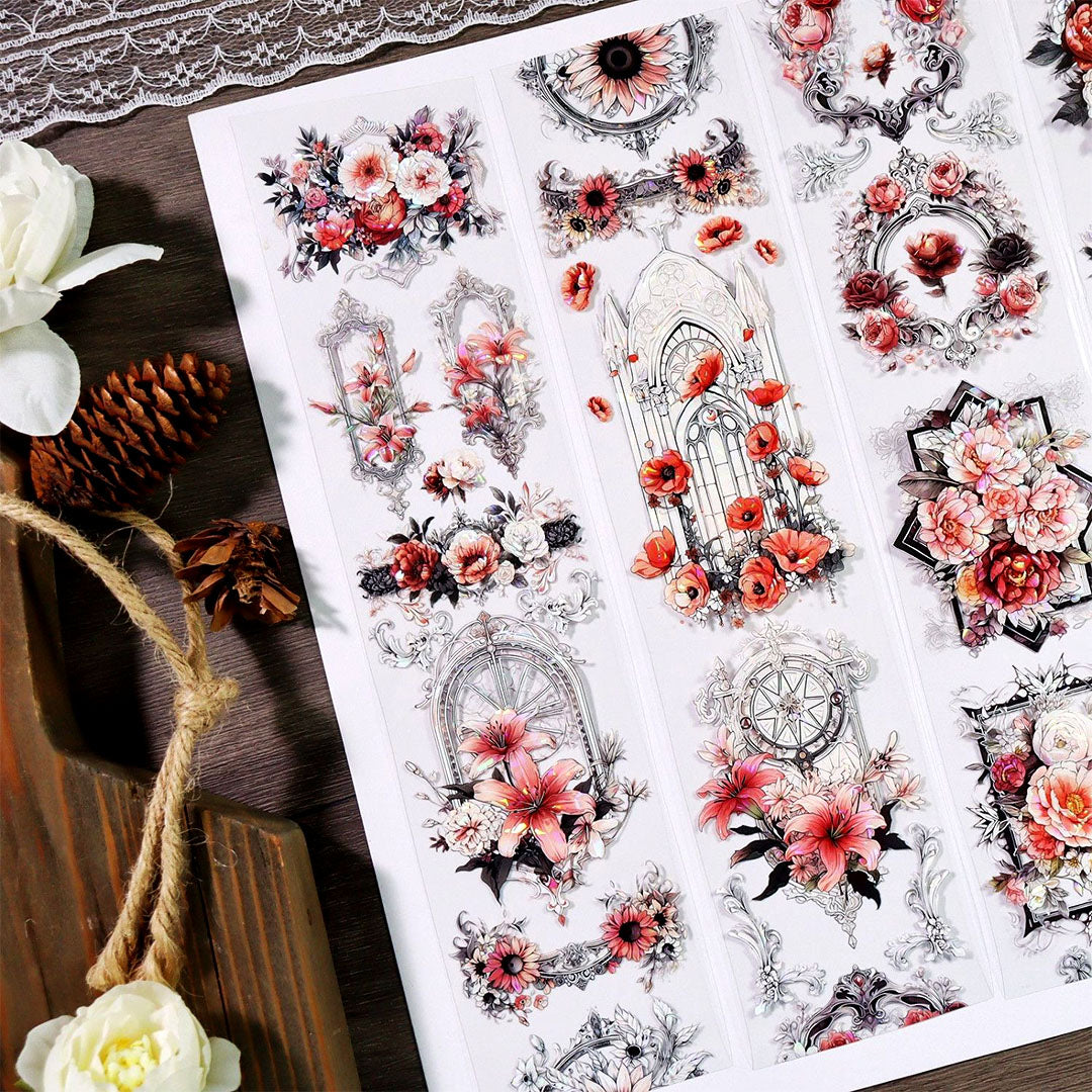 Flower`s window PET tape (V525)