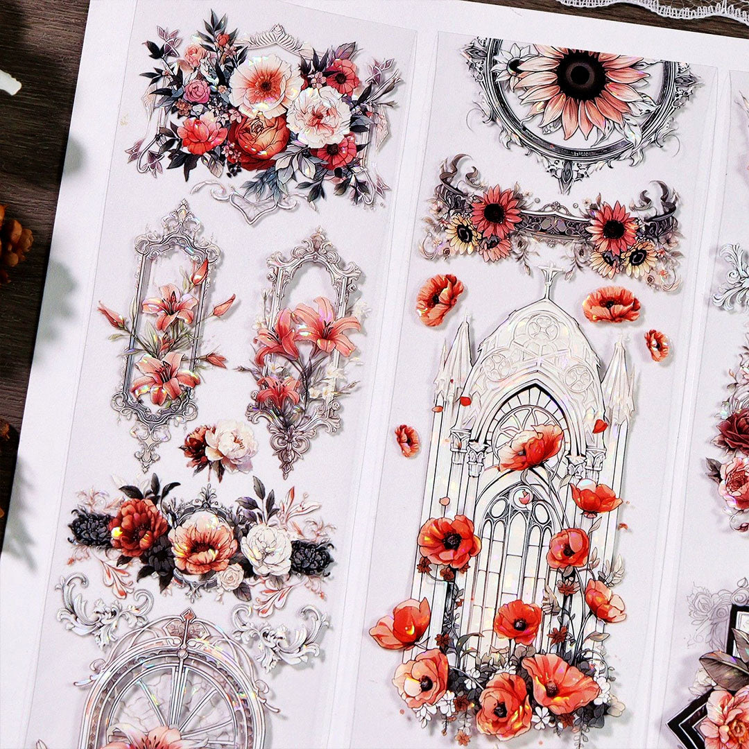 Flower`s window PET tape (V525)