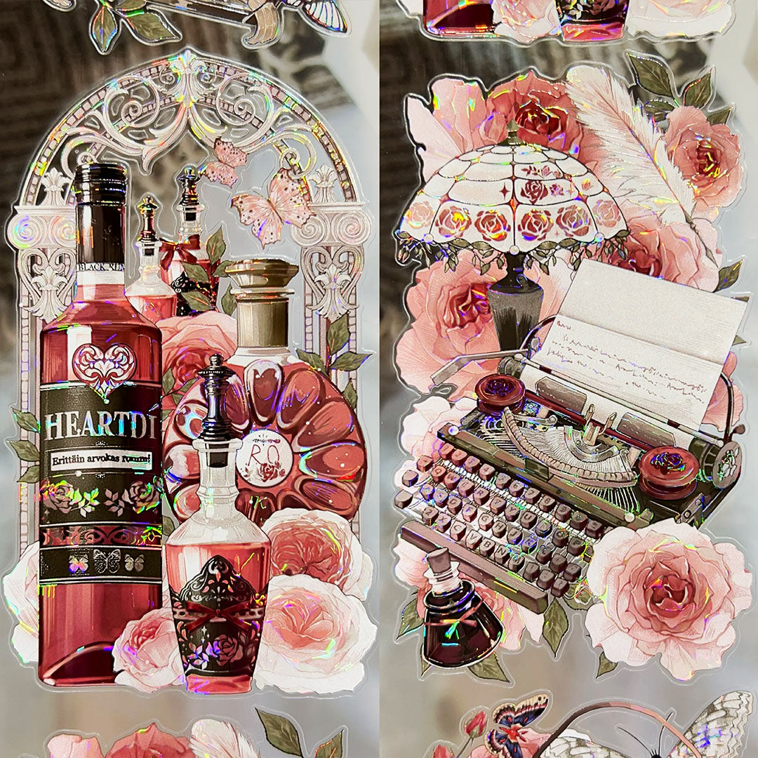 Pre-cut Rose`s time Capsule PET tape (V534)