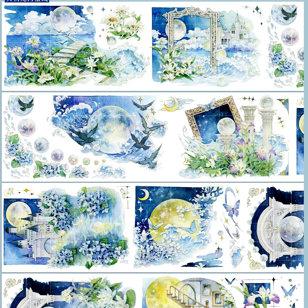 "Moon and Tides" PET Tape (V542)