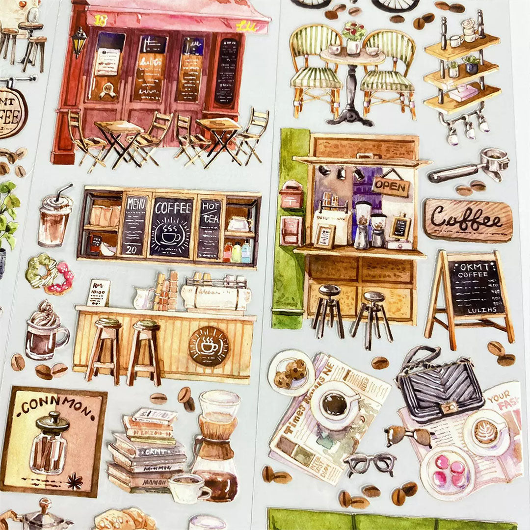 "The Coffee Shop" Architectural Scene PET Tape (V557)