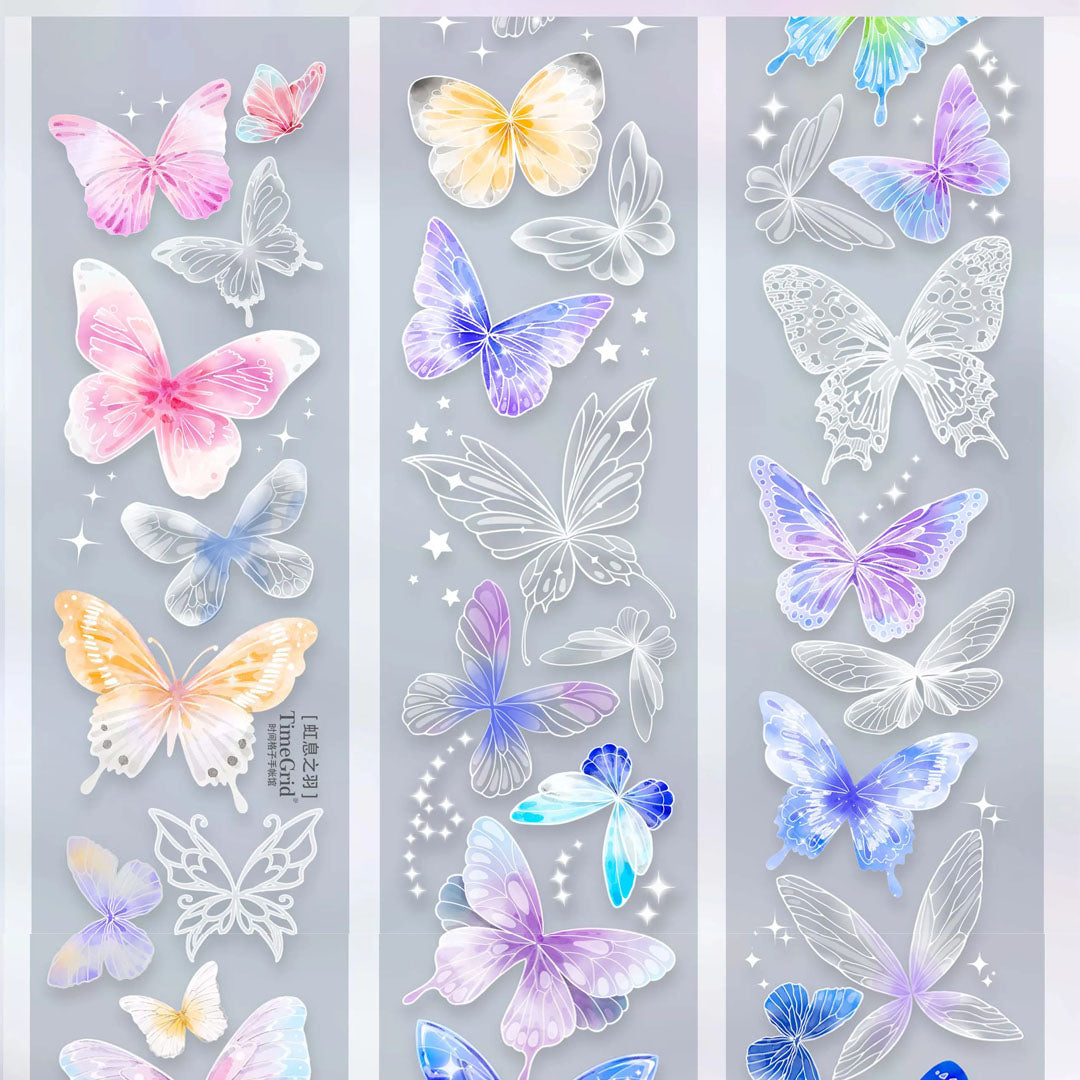 Butterfly PET Tape with Shell Gold Foil (V558)