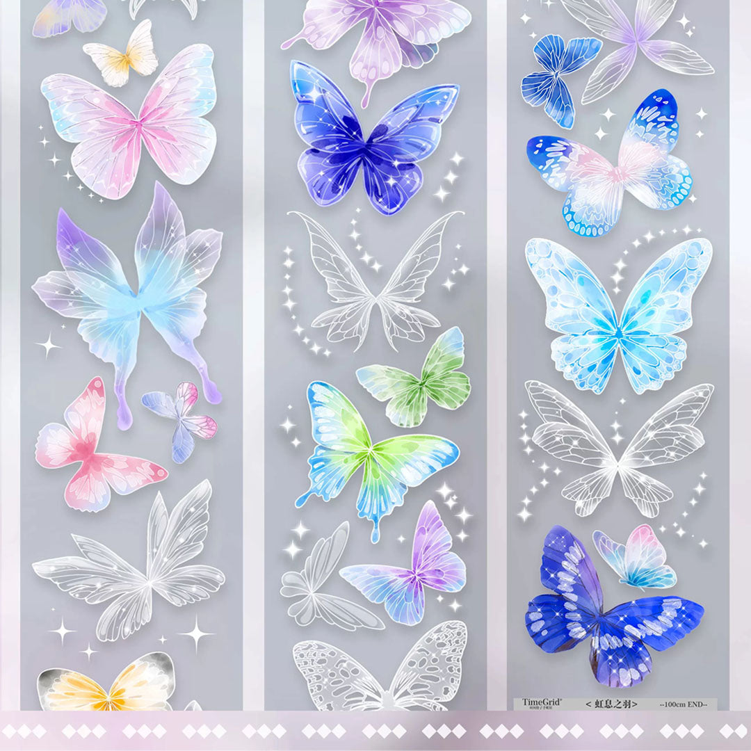 Butterfly PET Tape with Shell Gold Foil (V558)