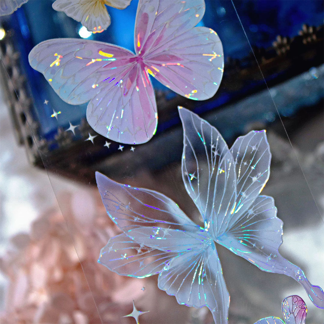 Butterfly PET Tape with Shell Gold Foil (V558)