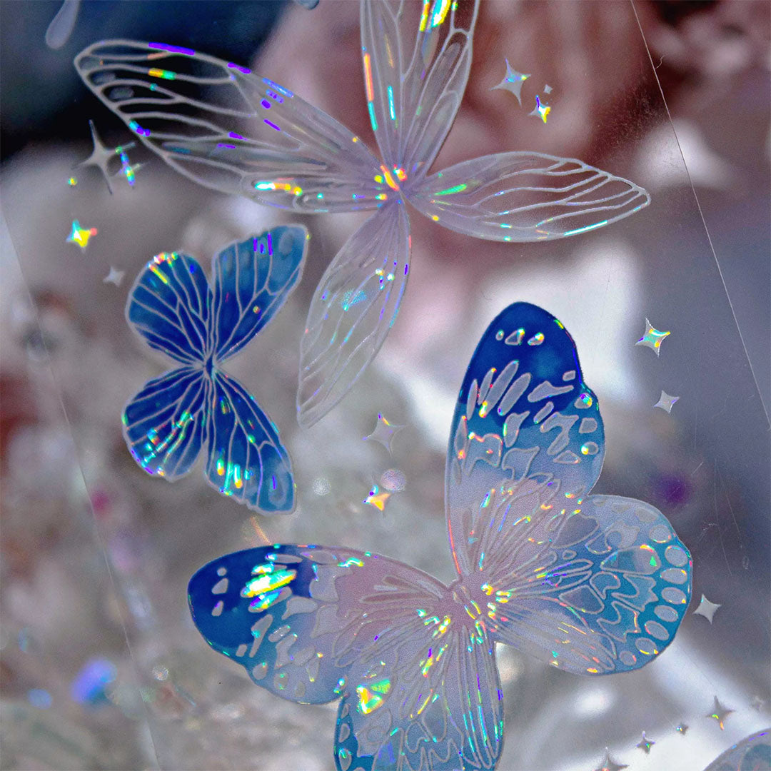 Butterfly PET Tape with Shell Gold Foil (V558)