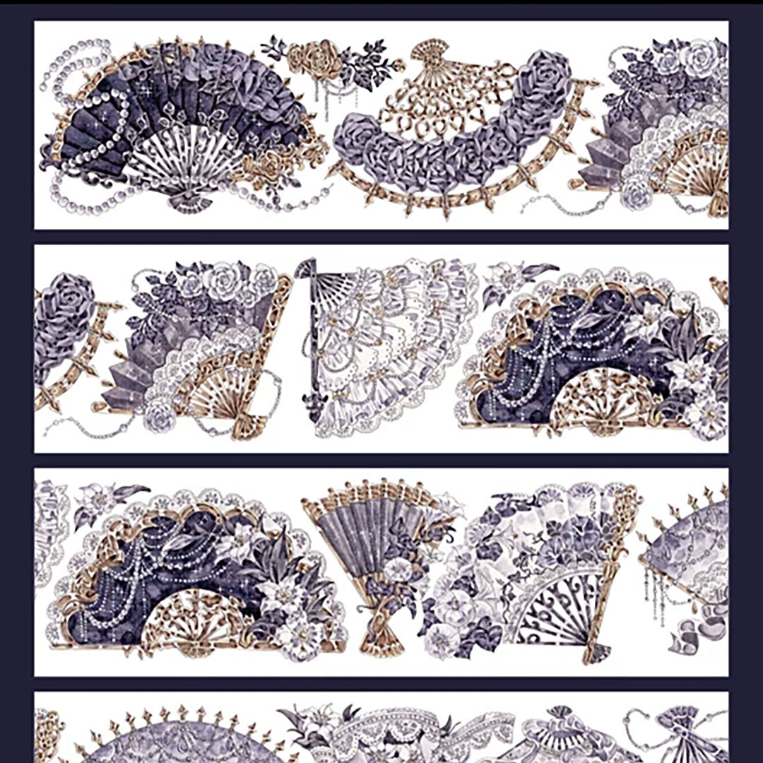 "Gilt Fan" PET Tape with Shell Gold Foil (V559)
