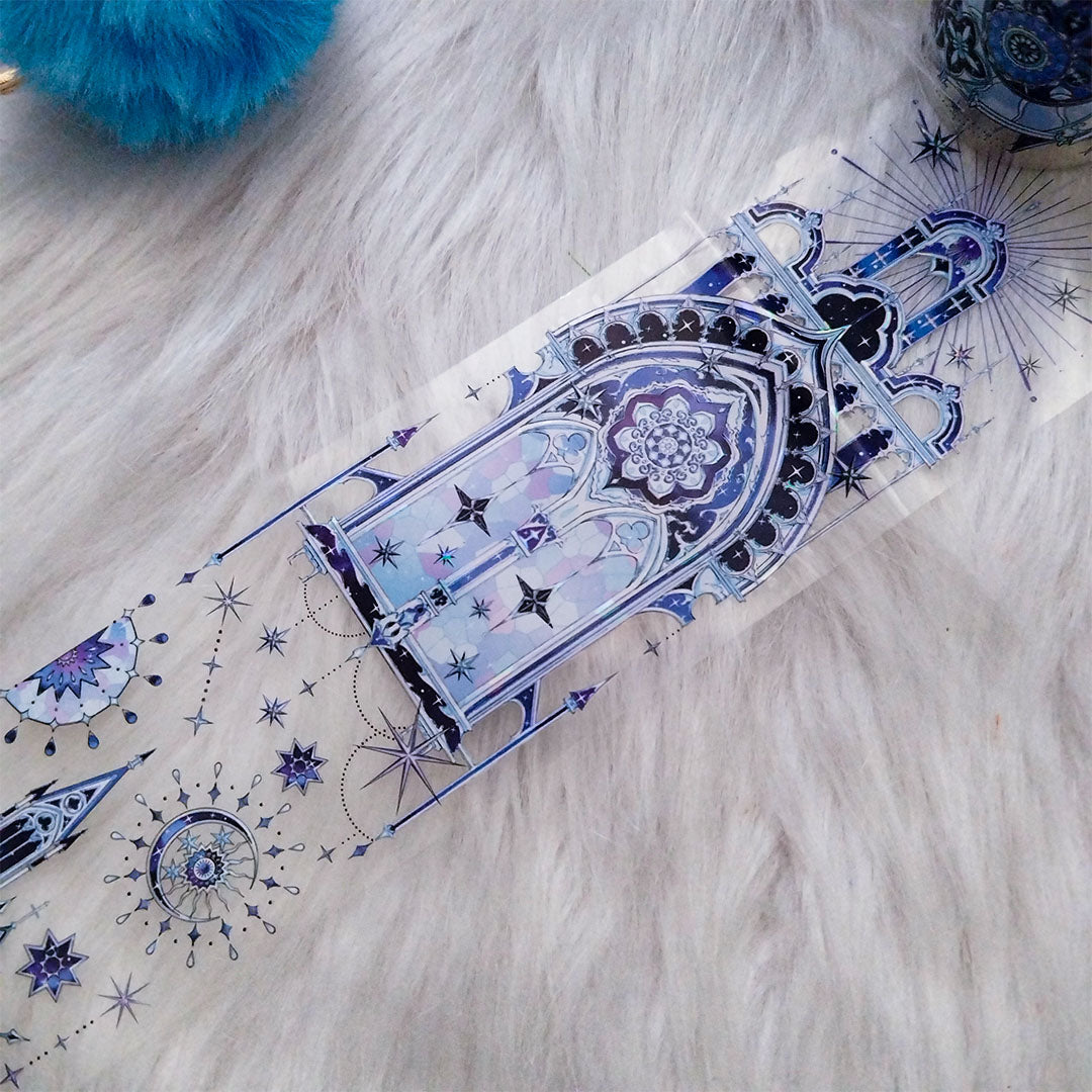 "The Moon Castle" PET Tape with Shell Gold Foil (V565)