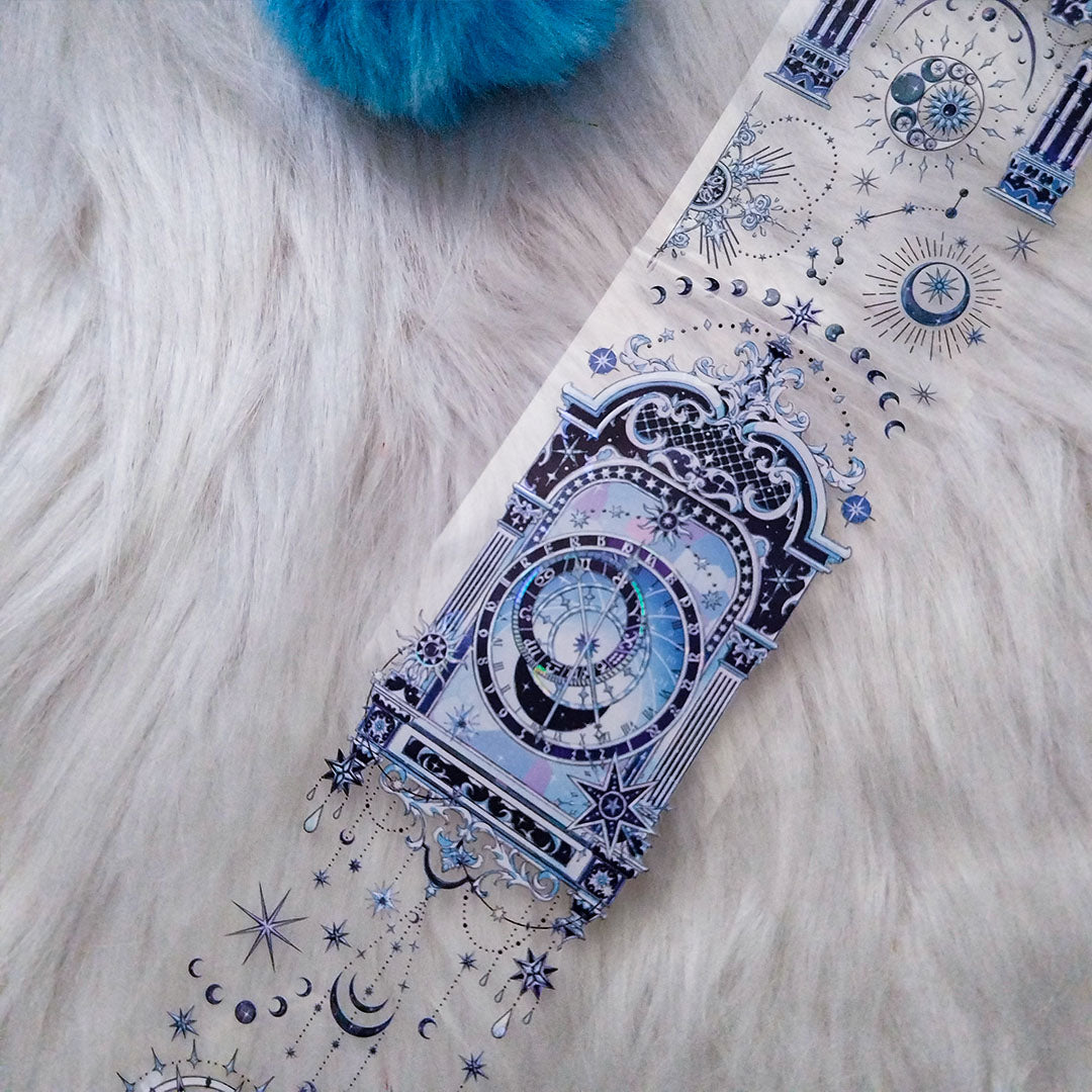 "The Moon Castle" PET Tape with Shell Gold Foil (V565)