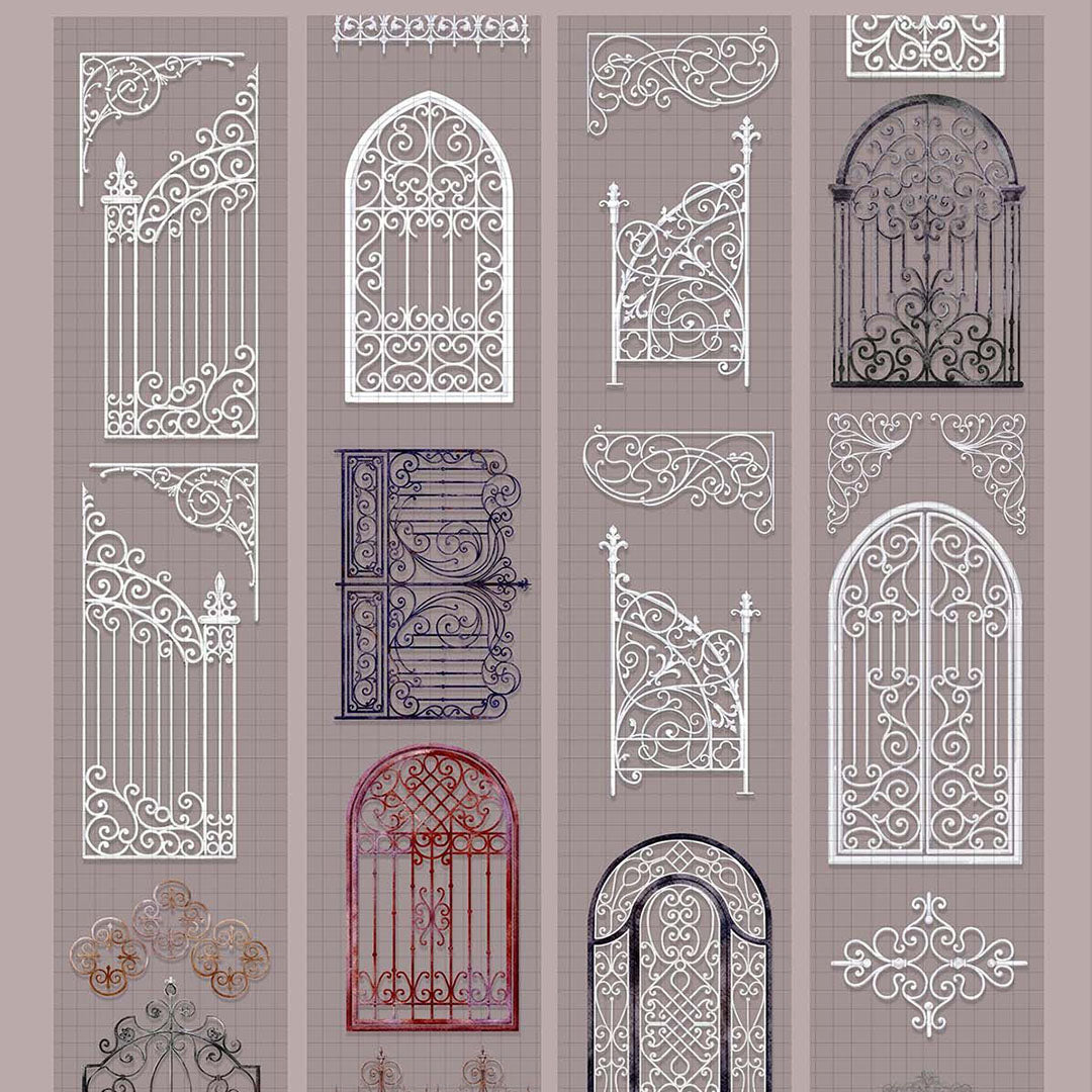 "Vintage Railing" PET Tape (V579)