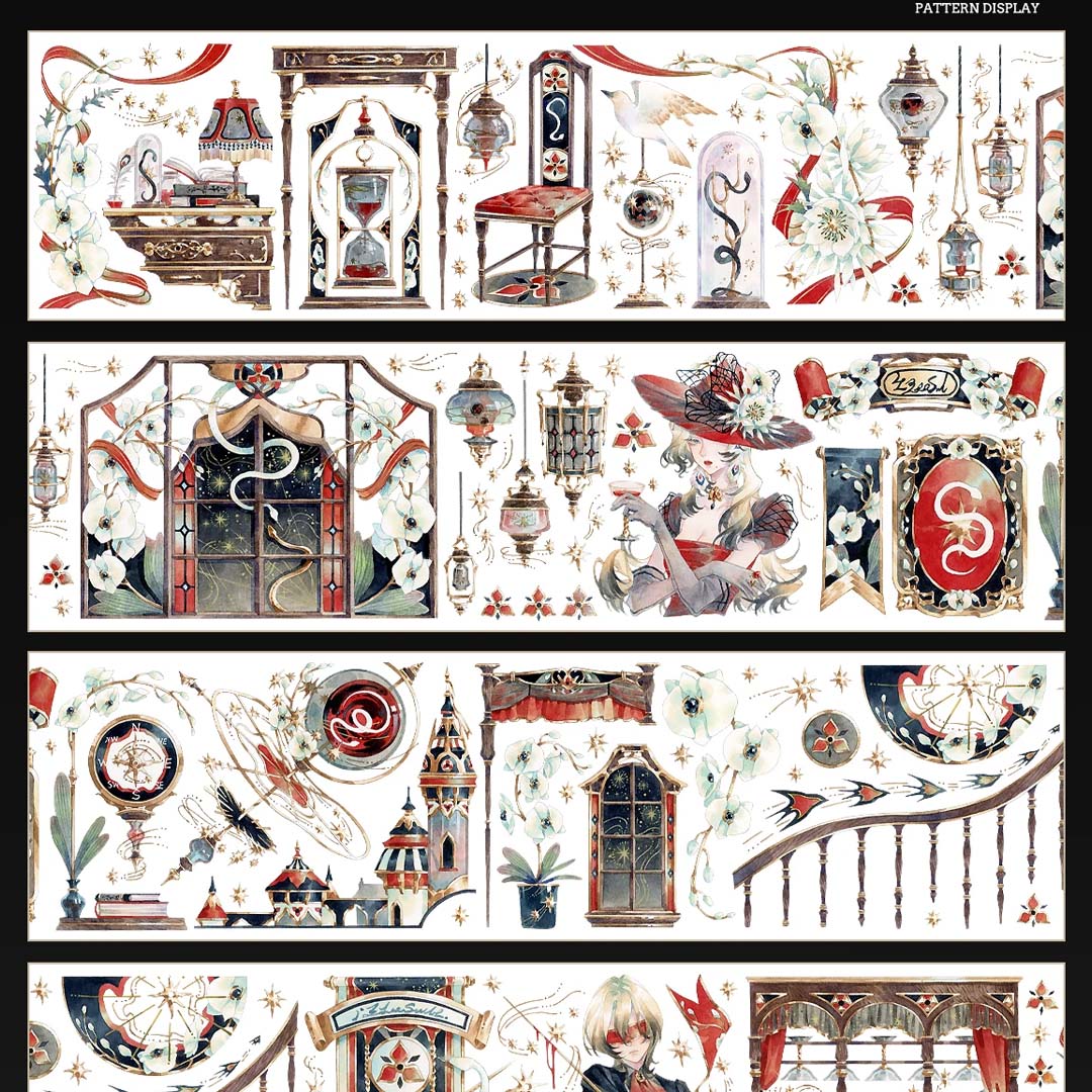 "The Fate of Betrayal" PET Tape with Shell Gold Foil (V582)