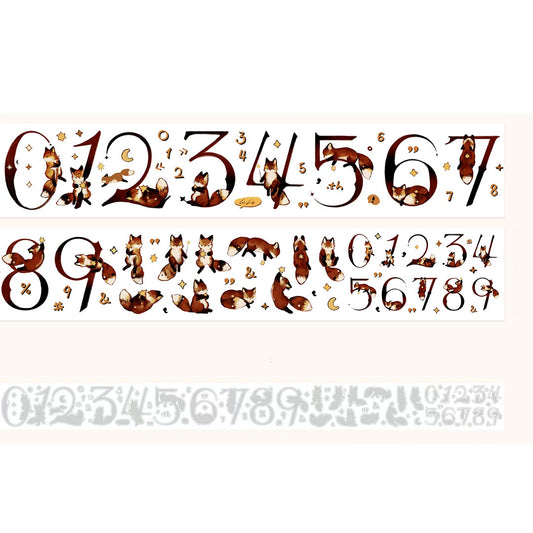 Numbers & Fox Matte tape (W510)