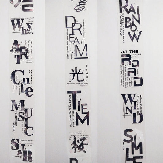 Artistic Text PET tape (W511)