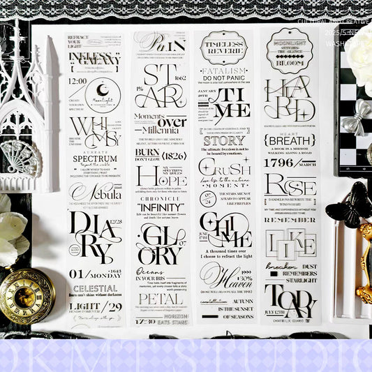 Diary Text PET tape (W515)