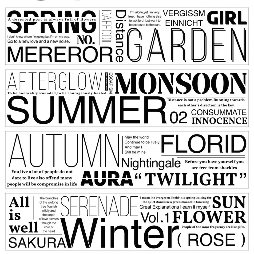 Four seasons PET tape (W518)