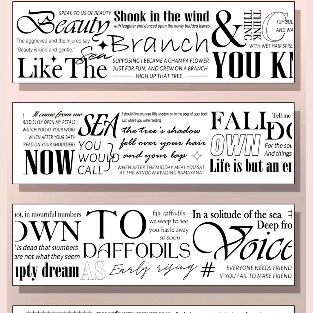 "You know" text PET tape (W520)