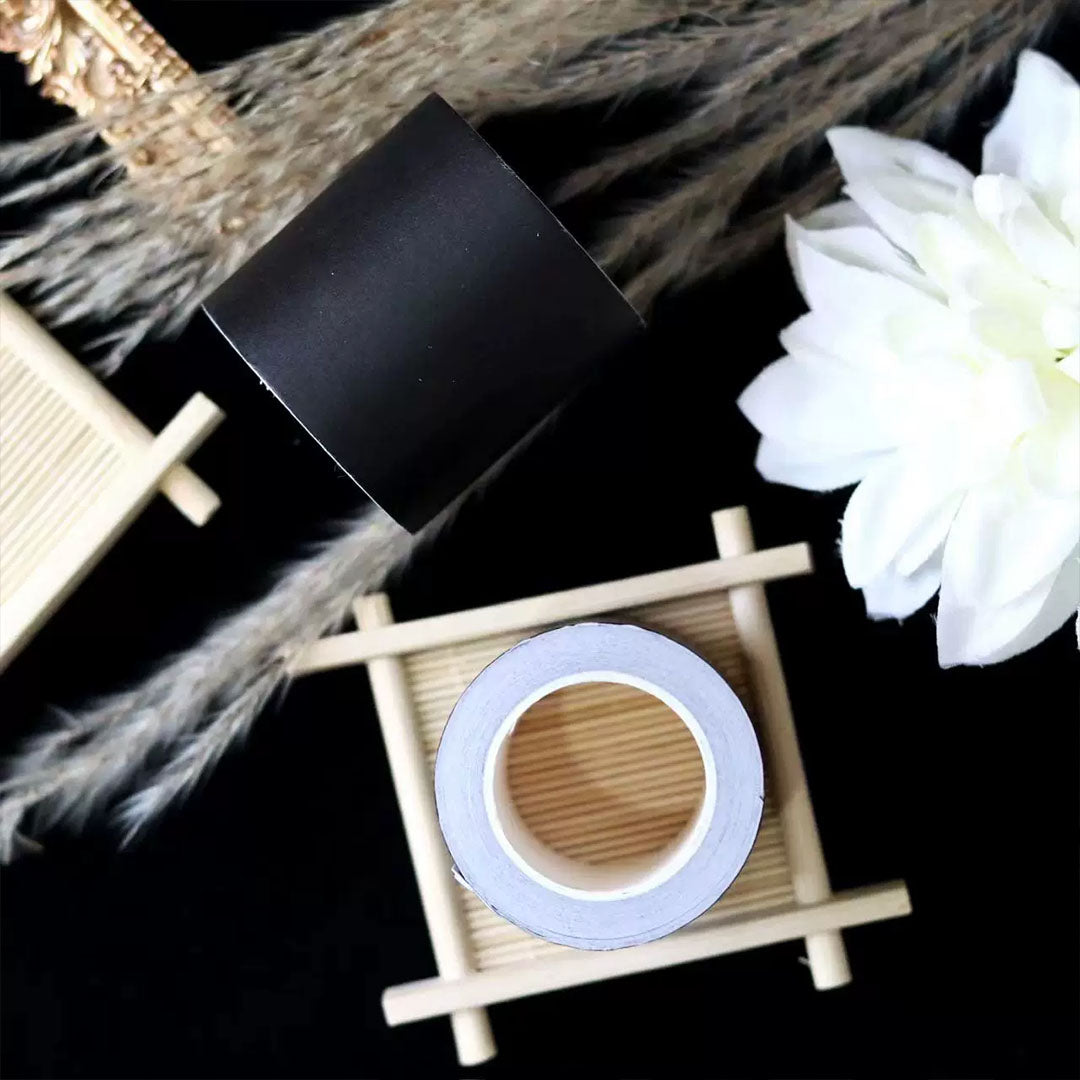 Black basic washi tapes (B537)
