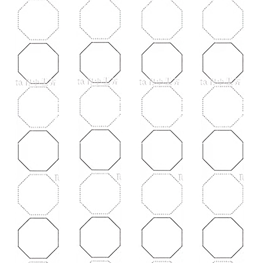 Octagon border washi tapes (B538)