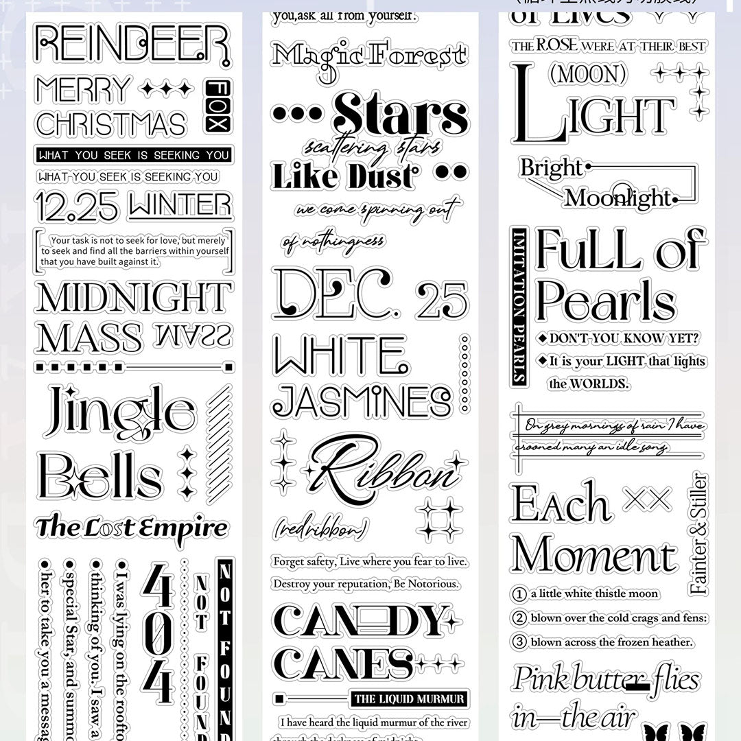 Pre-cut "Happy Times" text Washi tape (W544)