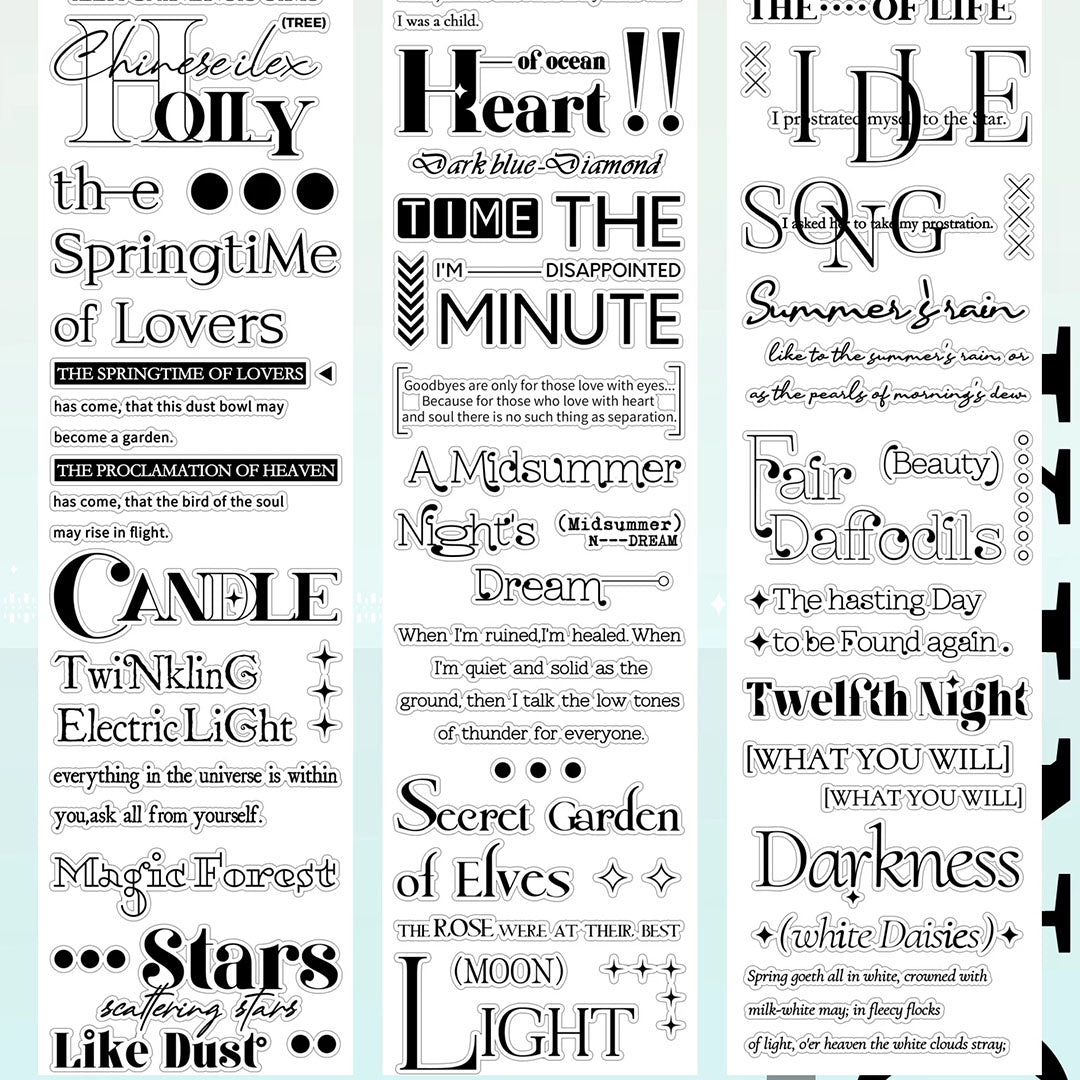 Pre-cut "Happy Times" text Washi tape (W544)