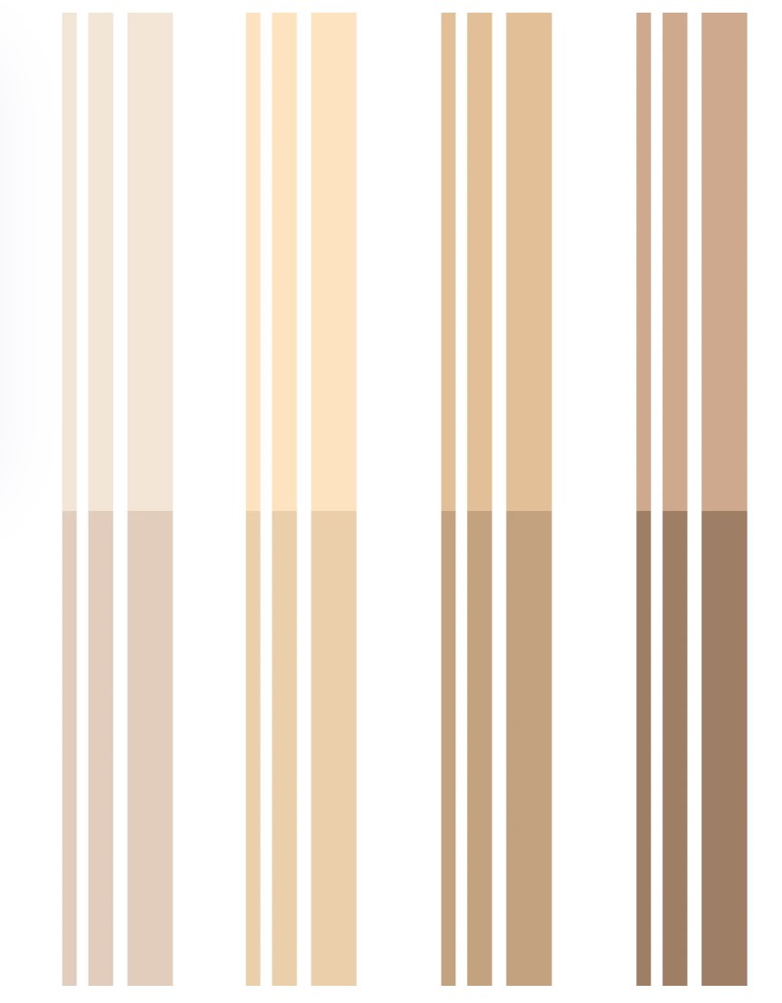 Color Bars basic washi tapes (B542)