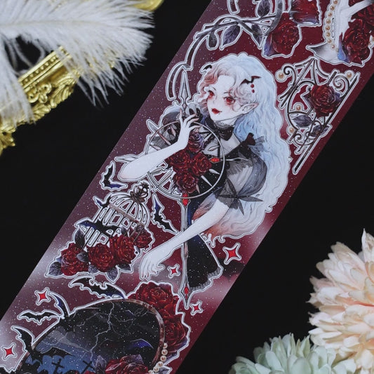 "Blood Pact" Pre-cut Anime Character Extra Thick Washi Tape (C607)