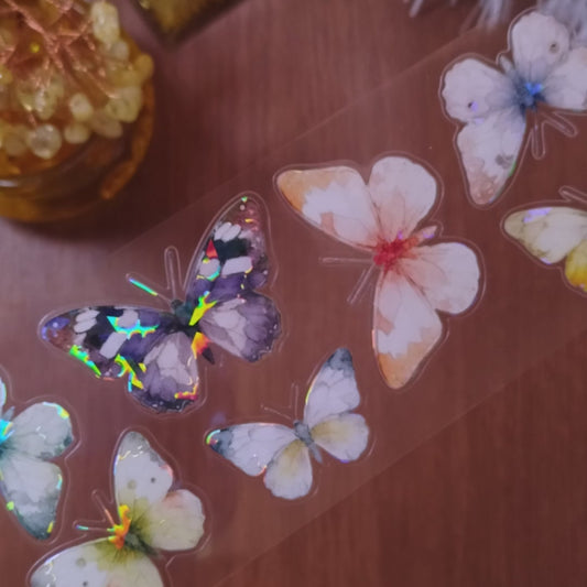 Pre-cut "Fantasy butterfly"  PET Tape (F592)