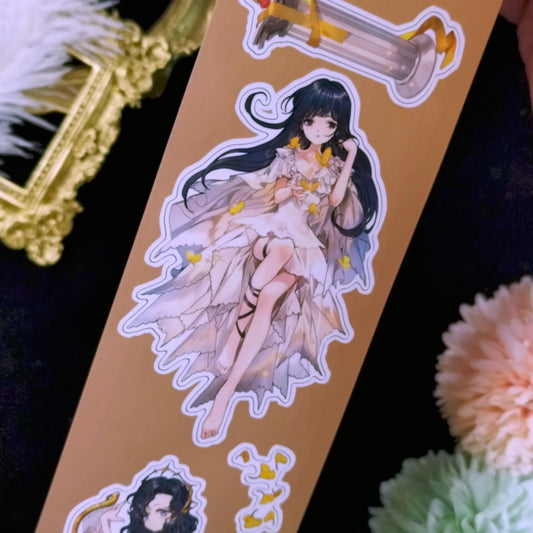"Poems of Sun and Stars" Pre-cut Anime Character Extra Thick Washi Tape (C584)