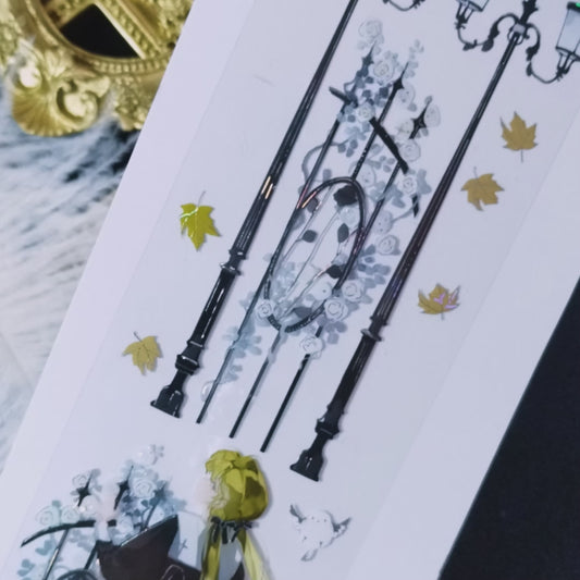 "Wutong Rain" Luxury Anime Character PET Tape (C562)