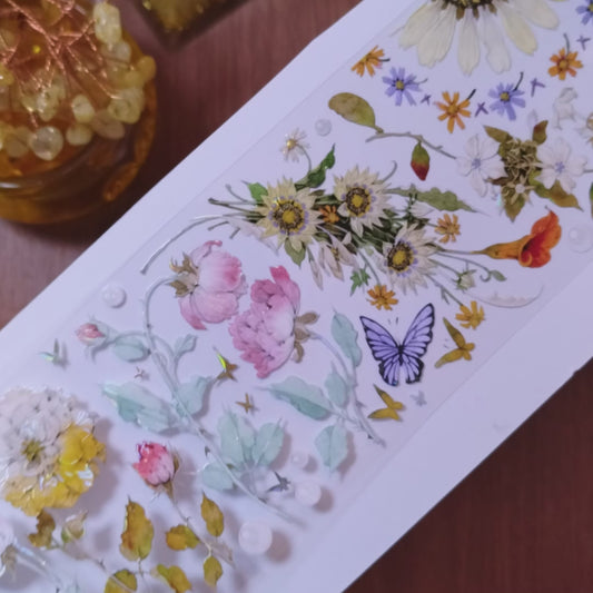 "Parallel seasons" Floral PET Tape (F594)