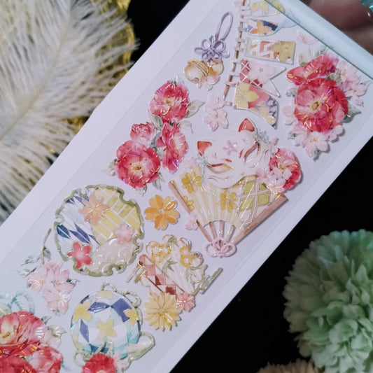 "Spring`s Floral" Luxury Floral PET Tape (F626)