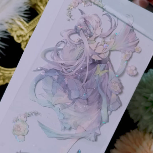 "Encounter with Violets" Luxury Anime Character PET Tape (C572)