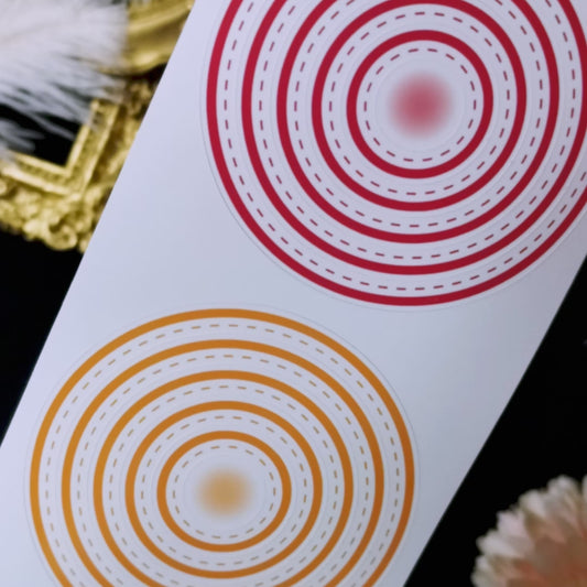 Pre-Cut Circular Border Extra Thick Washi Tape (B543)