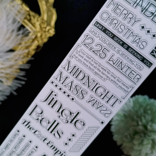 Pre-cut "Happy Times" text Washi tape (W544)