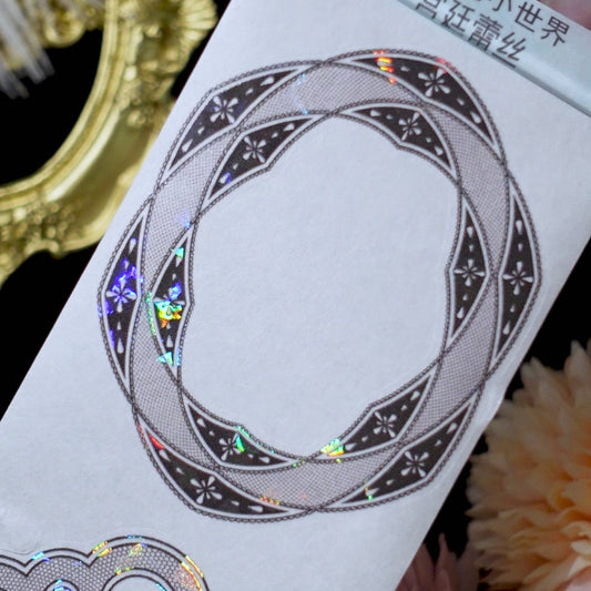 Lace Pre-Cut Frame Washi Tape (B547)