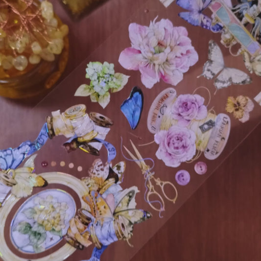 "fontaine bleau" Floral PET Tape (F593)