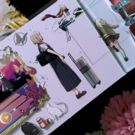 "Clock Reversal" Luxury Anime Character PET Tape (C582)