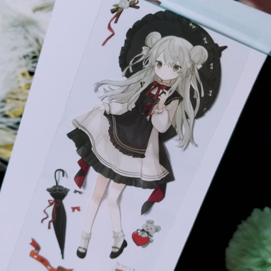 "chocolate Girl" Anime Character PET Tape (C587)
